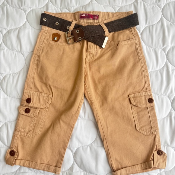 Other - Kids ARN Jeans Cargo Shorts with Belt – Tan Safari Style – Size 8